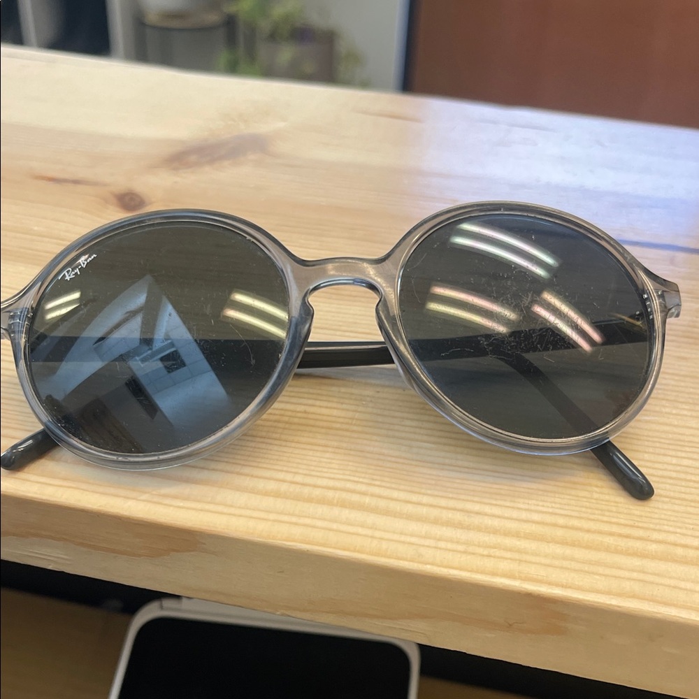 Ray-Ban Gray Round Sunglasses